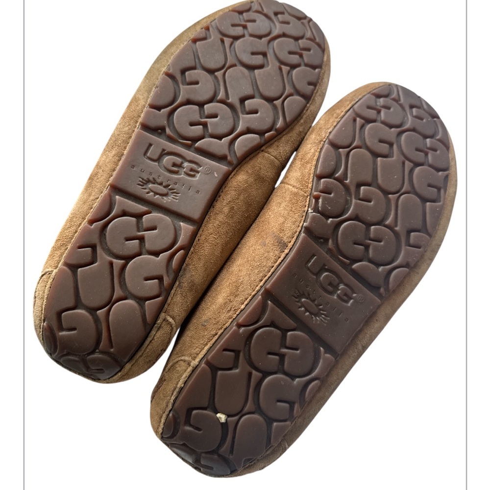UGG Dakota Slippers Shearling Moccasin 5612 Suede Chestnut Tan Women’s Size 9 - Picture 4 of 9